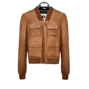 Gucci brown leather jacket